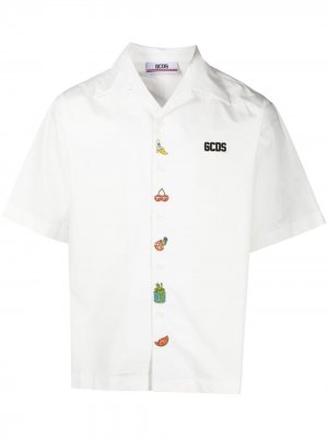 Рубашка с вышивкой Rick and Morty Gcds. Цвет: белый