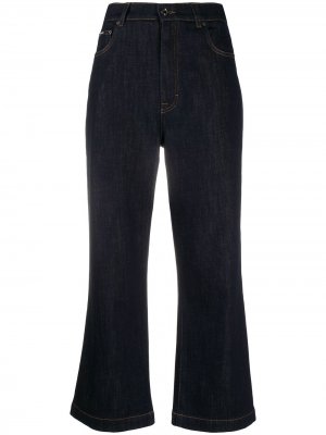 Укороченные расклешенные джинсы Dolce & Gabbana. Цвет: синий