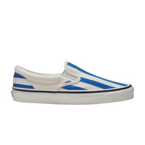 Classic Slip-On 98 DX Anaheim Factory — кроссовки унисекс с синими полосками, белые VN0A3JEXVN0 Vans