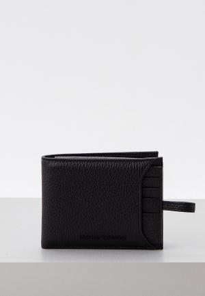 Кошелек и визитница Emporio Armani. Цвет: черный