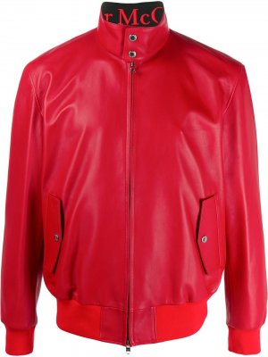 Куртка на молнии Alexander McQueen. Цвет: красный