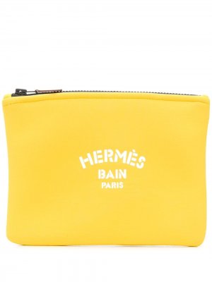 Клатч Les Bain 2019-го года pre-owned Hermès. Цвет: желтый