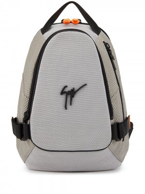 Рюкзак с логотипом Giuseppe Zanotti. Цвет: серый