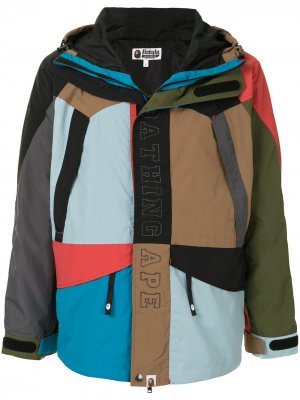 Лыжная куртка Cordura в стиле колор-блок A BATHING APE®. Цвет: разноцветный