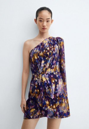 Платье Mango. Цвет: фиолетовый