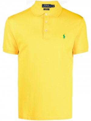 Рубашка поло с логотипом Polo Ralph Lauren. Цвет: желтый