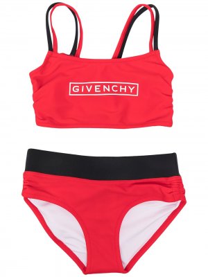 Бикини с логотипом Givenchy Kids. Цвет: красный