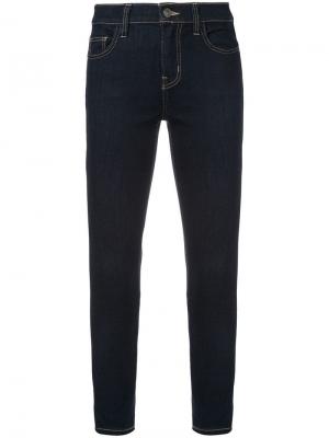 Укороченные джинсы скинни Current/Elliott. Цвет: синий