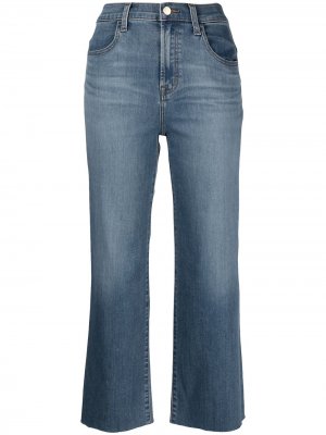 Расклешенные джинсы средней посадки J Brand. Цвет: синий