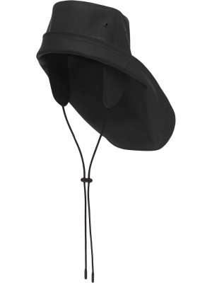 Шляпа с логотипом Burberry. Цвет: черный