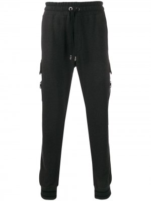 Спортивные брюки из джерси Dolce & Gabbana. Цвет: серый