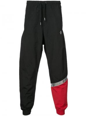 Спортивные брюки в стиле колор-блок Marcelo Burlon County of Milan. Цвет: черный