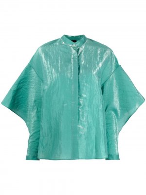 Блузка с вырезами Aspesi. Цвет: зеленый