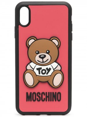 Чехол Teddy Bear для iPhone X/XS Moschino. Цвет: красный