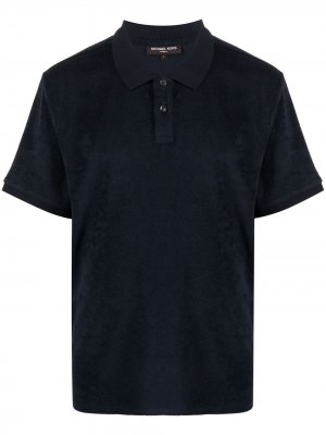 Махровая рубашка поло с короткими рукавами Michael Kors. Цвет: синий
