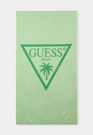Полотенце Guess. Цвет: зеленый