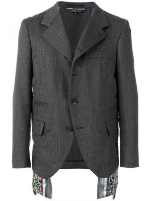 Панельный костюмный пиджак Comme Des Garçons Homme Plus. Цвет: серый