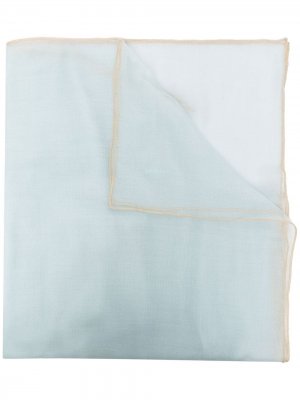 Кашемировый шарф тонкой вязки Agnona. Цвет: синий