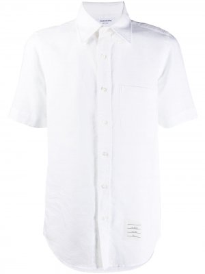 Рубашка оксфорд с короткими рукавами Thom Browne. Цвет: белый