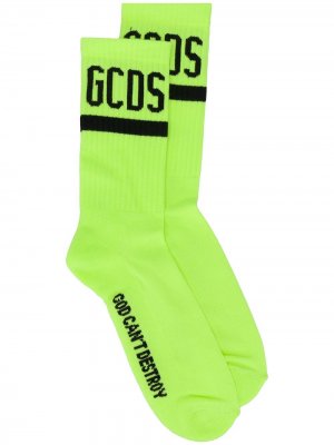 Носки God Cant Destroy Streetwear с логотипом Gcds. Цвет: желтый
