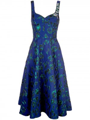 Коктейльное платье с вышивкой Jason Wu Collection. Цвет: фиолетовый