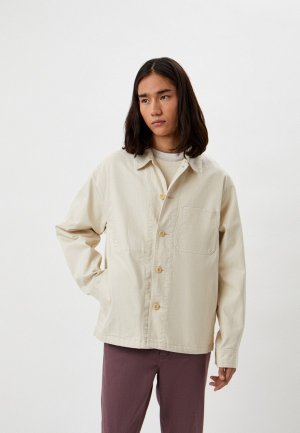 Куртка джинсовая UNIQLO. Цвет: бежевый
