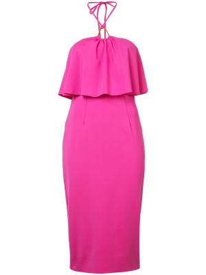 Двухслойное платье Trina Turk. Цвет: розовый и фиолетовый