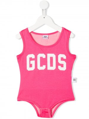 Боди с логотипом Gcds Kids. Цвет: розовый