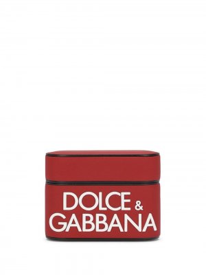 Чехол для AirPods Pro с логотипом Dolce & Gabbana. Цвет: красный