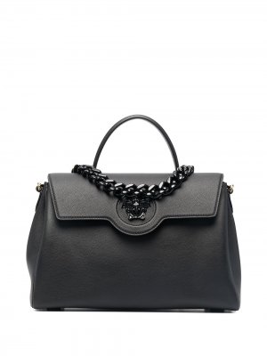Большая сумка-тоут La Medusa Versace. Цвет: черный