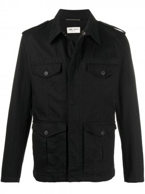 Декорированная куртка Saint Laurent. Цвет: черный