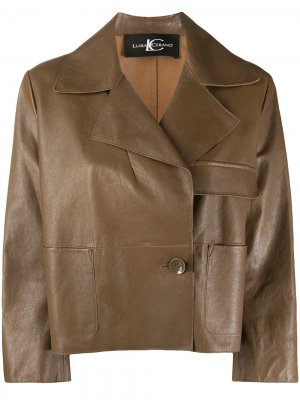 Куртка свободного кроя Luisa Cerano. Цвет: коричневый