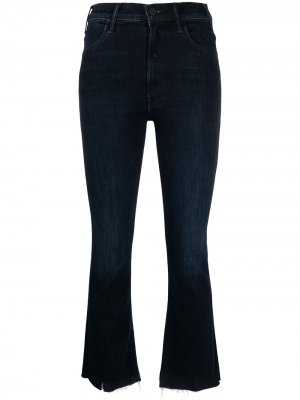 Укороченные расклешенные джинсы MOTHER. Цвет: синий