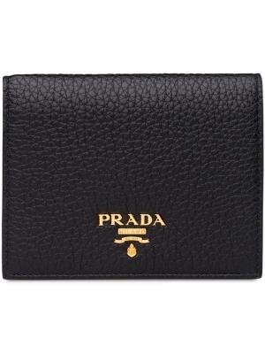 Маленький кошелек Prada. Цвет: черный