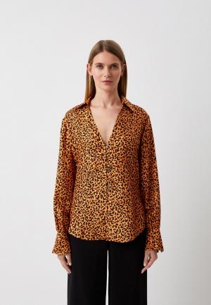 Блуза Karl Lagerfeld. Цвет: коричневый