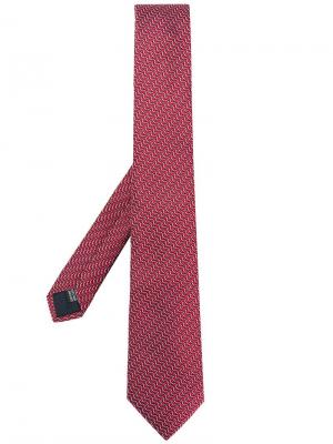 Жаккардовый галстук Lanvin. Цвет: красный