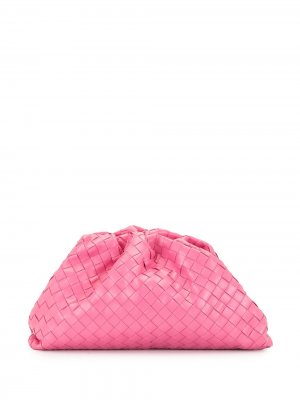 Клатч  Pouch с плетением Intrecciato Bottega Veneta. Цвет: розовый