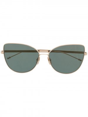 Солнцезащитные очки в оправе бабочка Thom Browne Eyewear. Цвет: золотистый