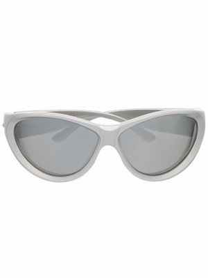 Солнцезащитные очки Swift в оправе кошачий глаз Balenciaga Eyewear. Цвет: серый