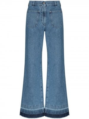 Расклешенные джинсы с завышенной талией JW Anderson. Цвет: синий