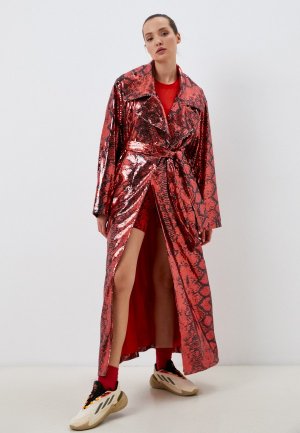 Плащ adidas Originals. Цвет: красный