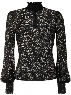 LAgence кружевная блузка L'Agence. Цвет: черный