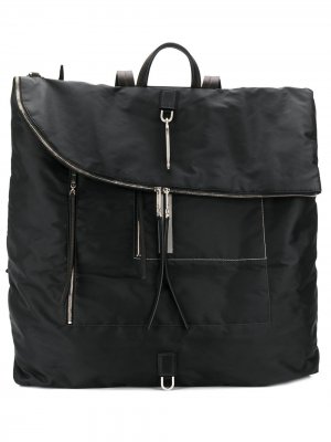 Объемный рюкзак на молнии Rick Owens. Цвет: черный