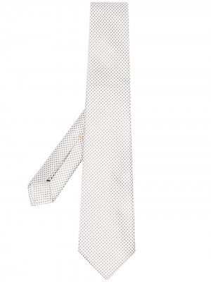Жаккардовый галстук Canali. Цвет: белый