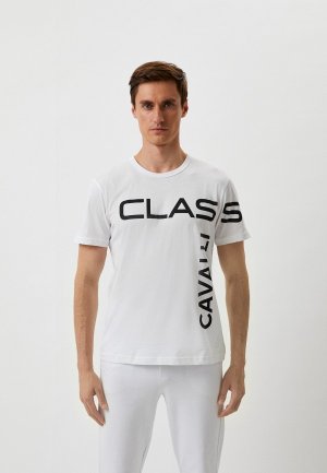 Футболка Cavalli Class. Цвет: белый