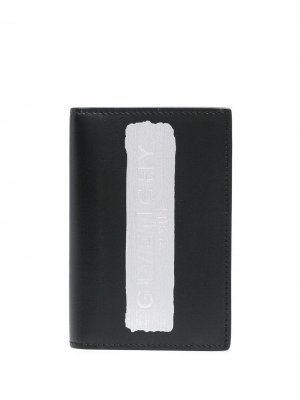 Картхолдер с тисненым логотипом Givenchy. Цвет: черный