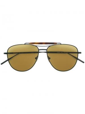 Солнцезащитные очки-авиаторы Tomas Maier Eyewear. Цвет: черный