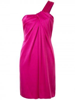 Платье мини на одно плечо Paule Ka. Цвет: розовый