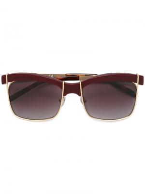 Солнцезащитные очки в квадратной оправе Emilio Pucci. Цвет: розовый