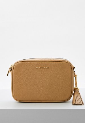 Сумка и брелок Michael Kors. Цвет: коричневый